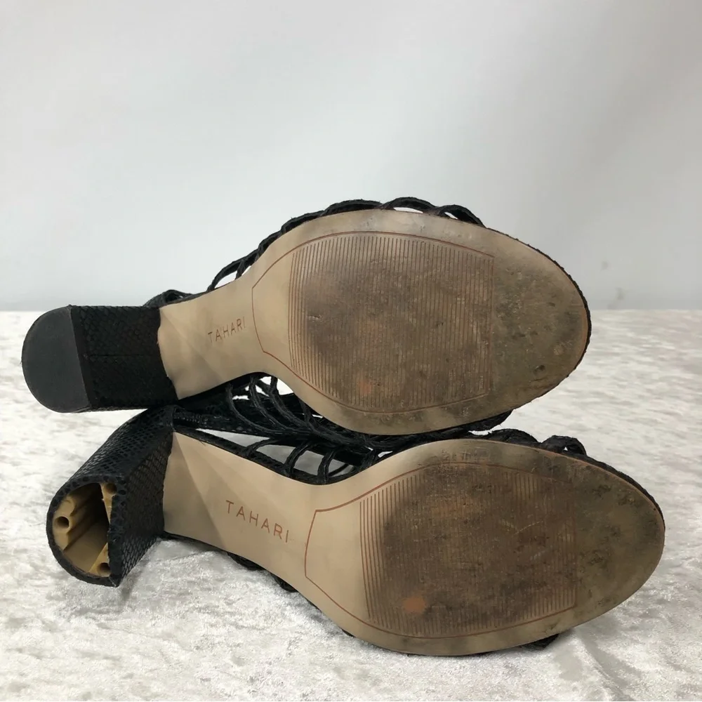 Tahari Arrive2 size 8M black high heels-FLAWED - Picture 5 of 9